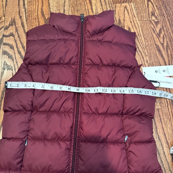 Burgundy Sleeveless Down/Puffer Jacket, S, NWT - Picture 7 of 7